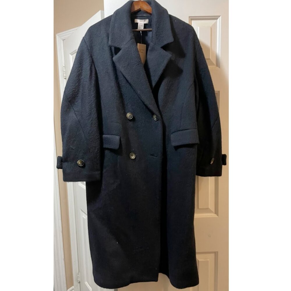 H&M Manteco wool and mohair blend Double-breasted Wool Coat